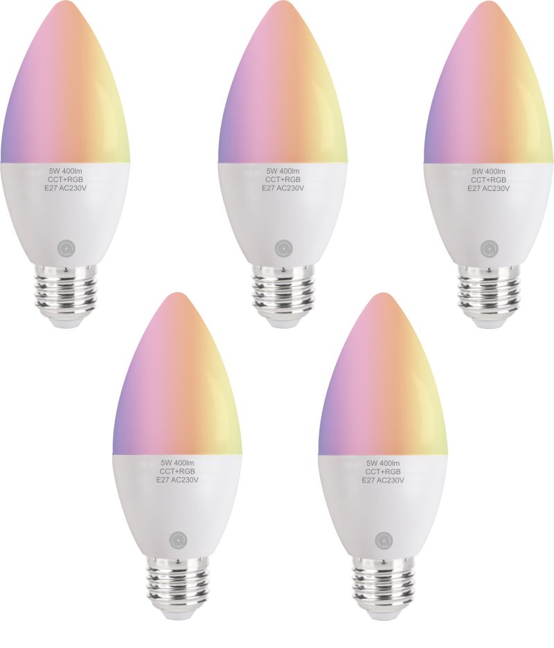 Lampadina Wifi led Dadvu DV-E27WS X5, RGB regolazione colore e luminosità,  5w, compatibile Alexa e Google Home, App DadVu (Smart Life – Tuya)