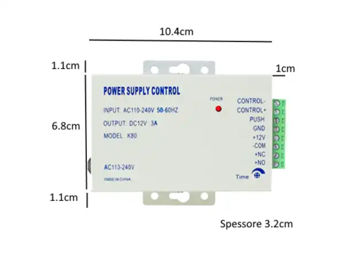 DV-PSAK alimentatore per controllo accessi dadvu