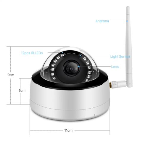 Telecamera dadvu wireless dome 3MP DV-WD3MP con audio